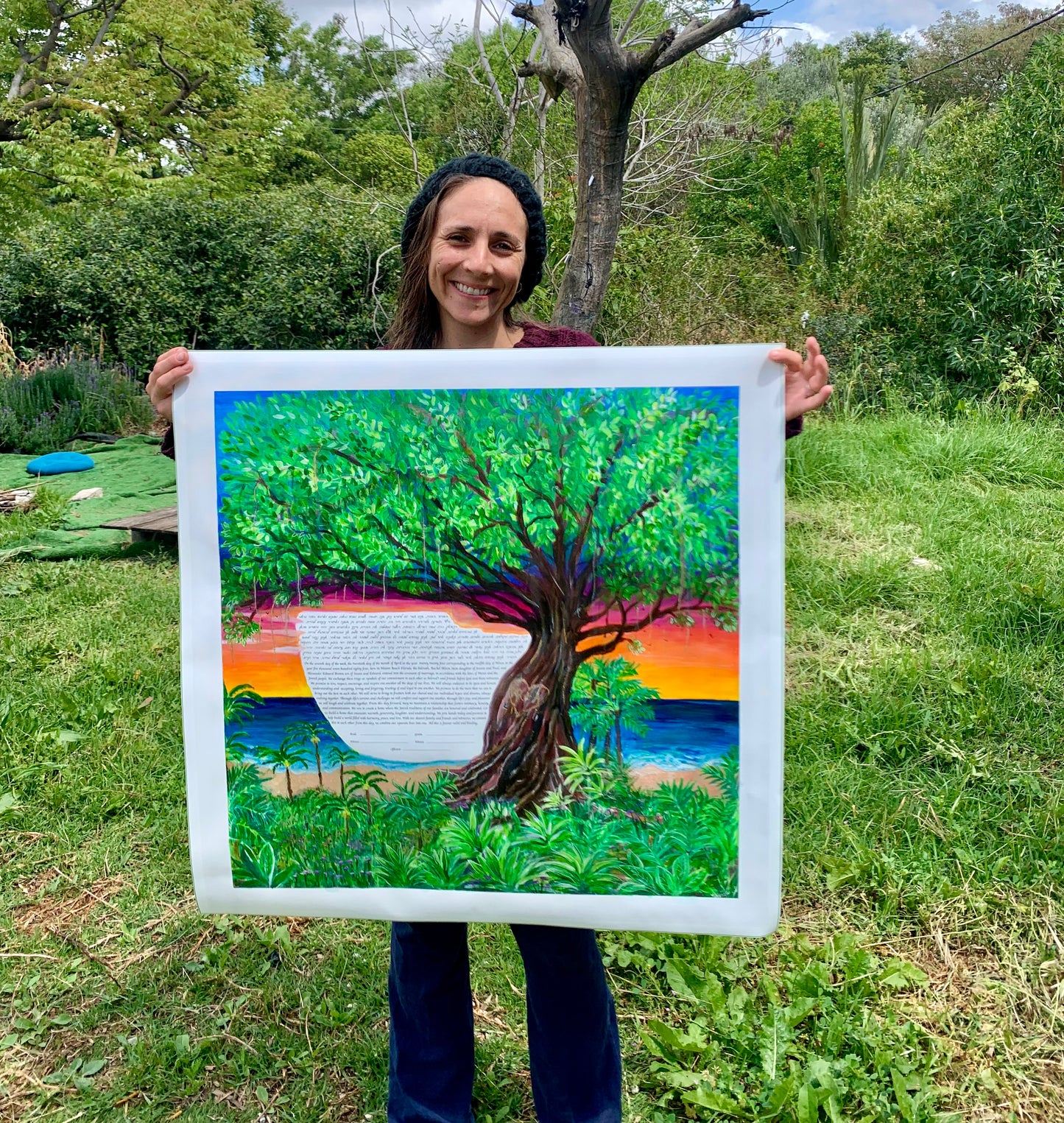 Original Hand Painted Custom Ketubah Art, Envisioned by you & Painted by me