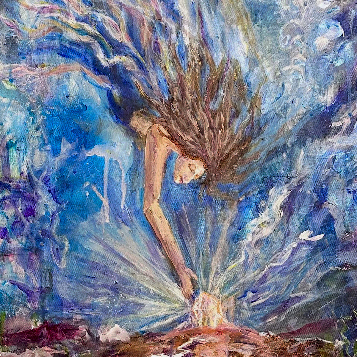 From The Depths · Original Acrylic Painting on Canvas