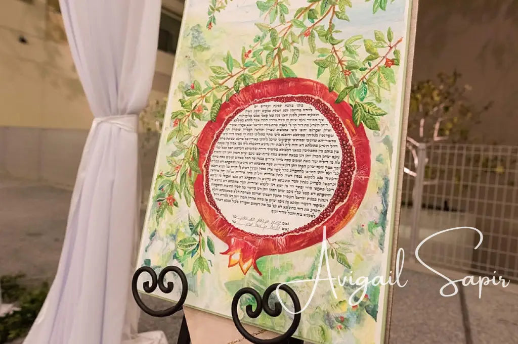 Original Hand Painted Custom Ketubah Art Envisioned By You & Me