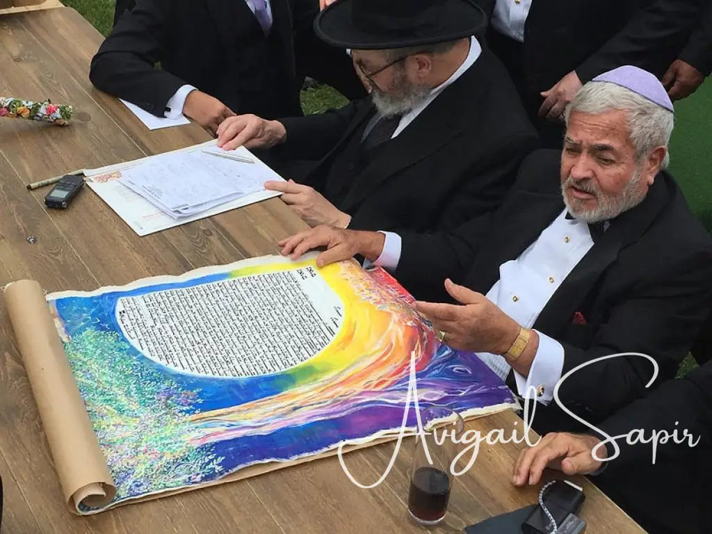 Original Hand Painted Custom Ketubah Art Envisioned By You & Me