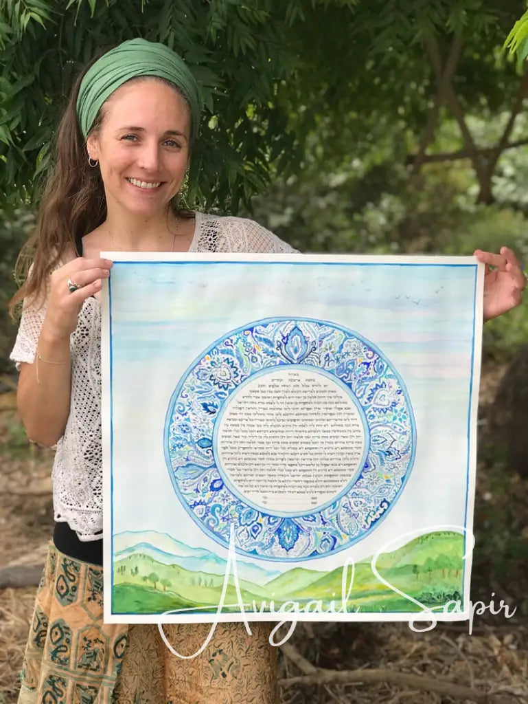 Original Hand Painted Custom Ketubah Art Envisioned By You & Me