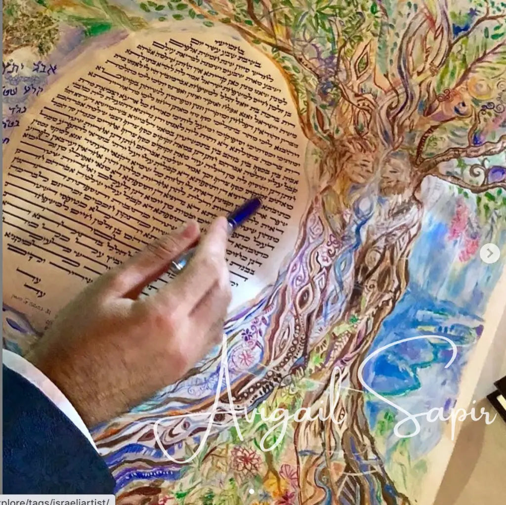 Original Hand Painted Custom Ketubah Art Envisioned By You & Me