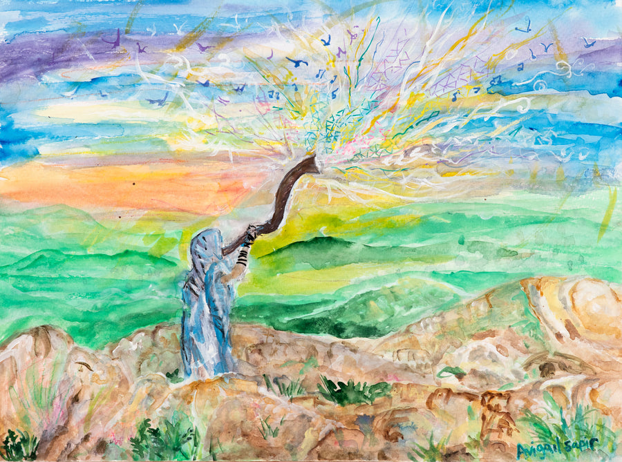 Beyond Words - Rosh Hashana Shofar Fine Art